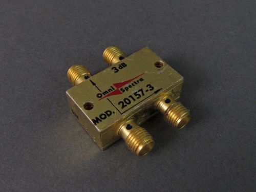 Omni-Specta 20157-3 Coaxial Directional Coupler - 3dB, 12.4-18GHz, SMA Connector