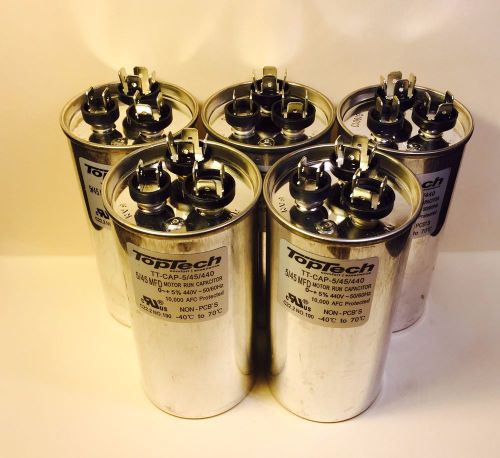 Lot 5 - Dual Run Capacitor 5+45 45/5 MFD uf 370v 440v AC Motor 370 440 vac v