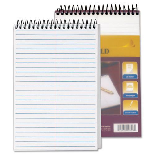 &#034;TOPS Docket Gold Spiral Steno Book, Gregg Rule, 6 X 9, White, 100 Sheets&#034;