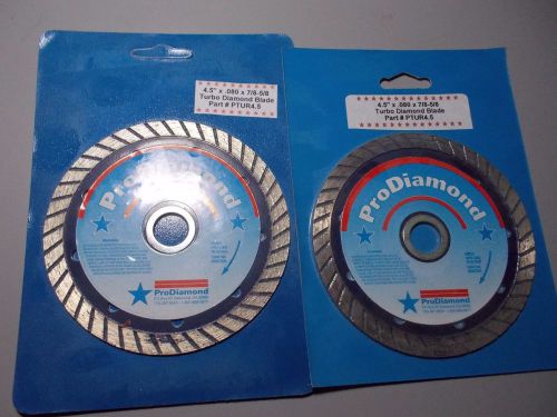 ProDiamond PTUR4.5  4.5&#034; x .080 x 7/8-5/8 Diamond Sawblade  (quantity 2)