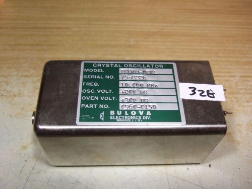 OXCO Ovenized Oscillator - 10 MHz - Bulova PCOXO-HP01 HP 0960-0150 - Untested.