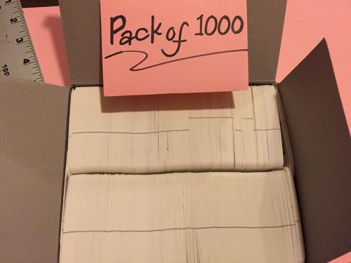 1000 White Clothing Consign Tag Perforated Unstrung Price Merchandise Store Tag