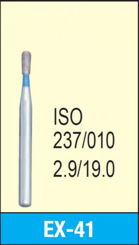 MANI DIA-BURS EX-41 Extra Shape Standard Grit Dental Diamond Burs 30 pcs