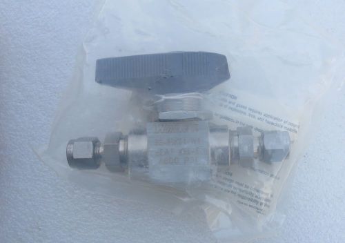 Whitey Swagelok 1/4&#034; High Pressure HP Stainless Steel Valve SS-83KS4-W1 New