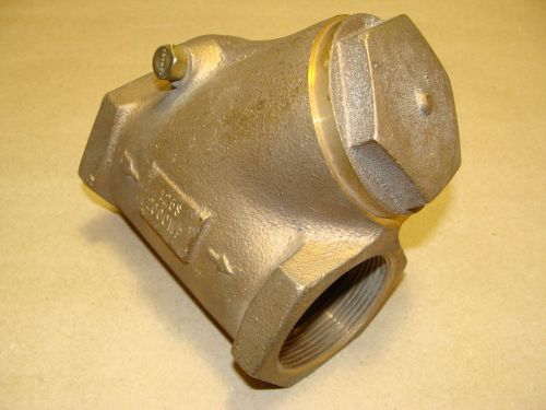 New crane 2&#034; npt y pattern bronze swing check valve 200 psi cwp 125 psi steam for sale