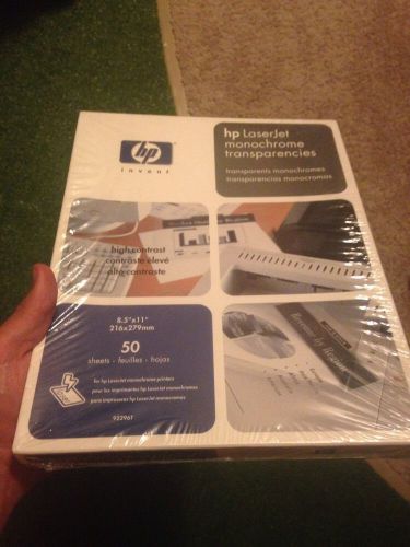 hp LaserJet monochrome transparencies, 50 sheets, sealed