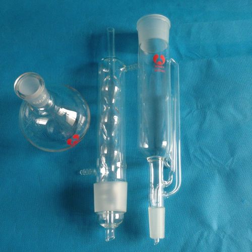 500ml, 24/40, glass soxhlet extractor, allhin condenser, with flat bottom flask for sale