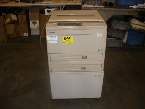 Toshiba Copier Model 1710 Meter Reads 83397 Copies