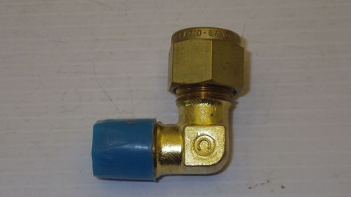 Swagelok/Crawford B-600-2-4  BRASS MALE ELBOW FITTING 3/8&#034; TUBE X 1/4&#034; NPT NNB