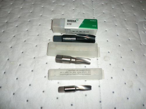 Lots of (3pcs) new taps 1/2-14npt and 1/4-18 and 1/8-27 / germany-japan for sale