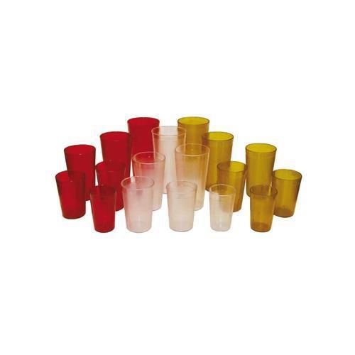 Winco PTP-05C Plastic Tumbler Clear Pebbled 5 oz Set of 12