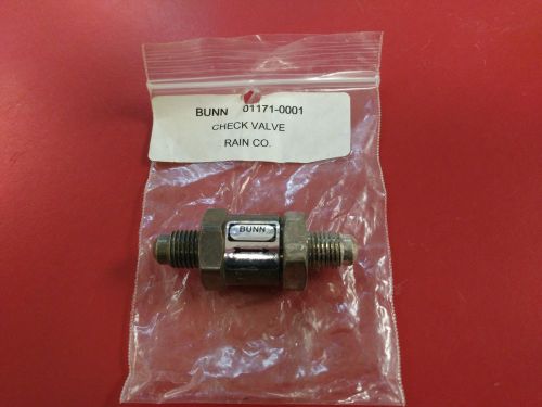 Bunn Part# 01171- 0001 Check Valve 1/4&#034; #1118