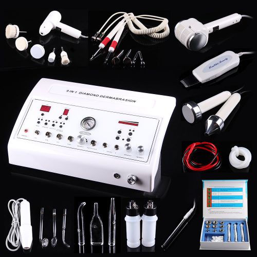 Pro 8in1 ultrasonic skin scrubber wrinkle removal diamond microdermabrasion mach for sale