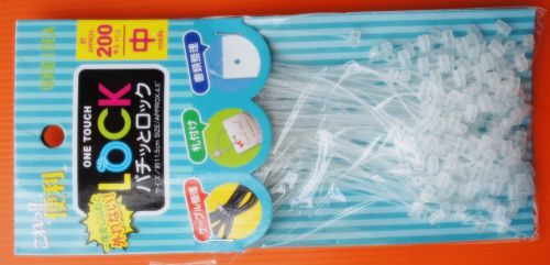 4.5&#034; 400 Pc Snap Lock Pin Security Loop Plastic Tag Fastener Tagging Fasteners