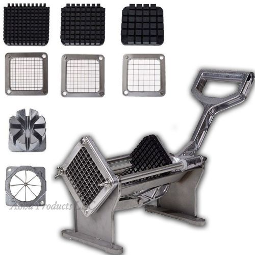 Commercial Potato French Fry Fruit Vegetable steel Slicer 4 Blade cutter Chopper