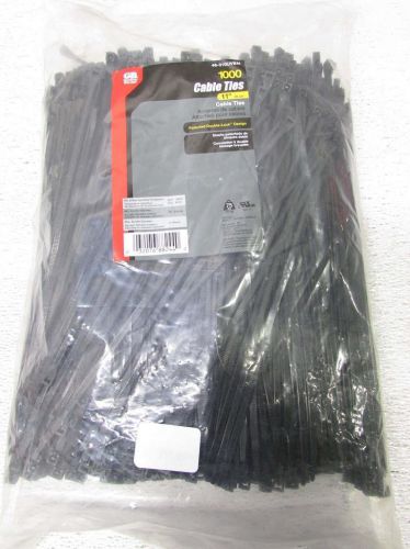 Gardner Bender 11&#034; Cable Ties 1,000ct. 46-310UVBM