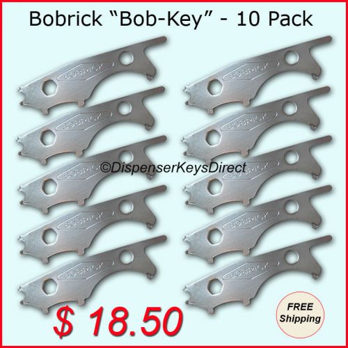 Bobrick &#034;Bob-Key&#034; for Liquid Soap Dispensers &amp; Toilet Tissue Spindles - (10/pk.)