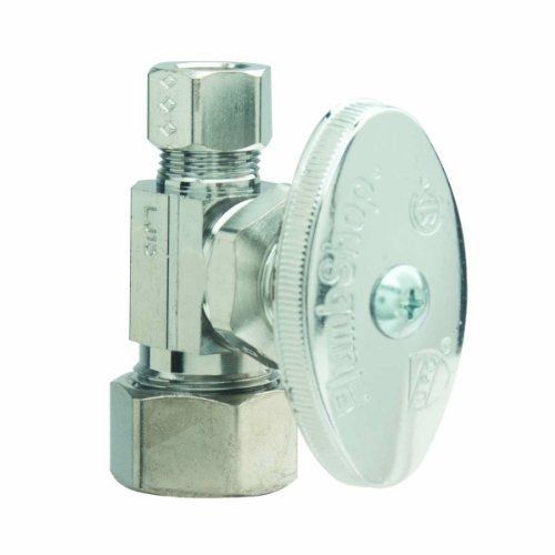 Brasscraft mfg brasscraft psb54x multi turn angle water shut off valve, chrome for sale