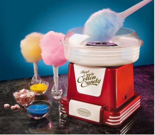 New nostalgia electrics sugar-free &amp; easy melt-in-your-mouth cotton candy maker for sale