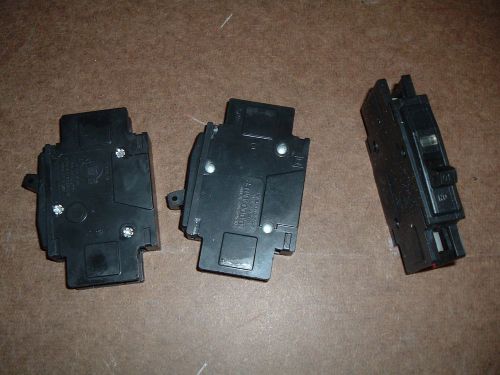 Lot of 3 Square D Type Q OU 20 Amp 120/240 One 1 Pole Circuit Breaker 20A