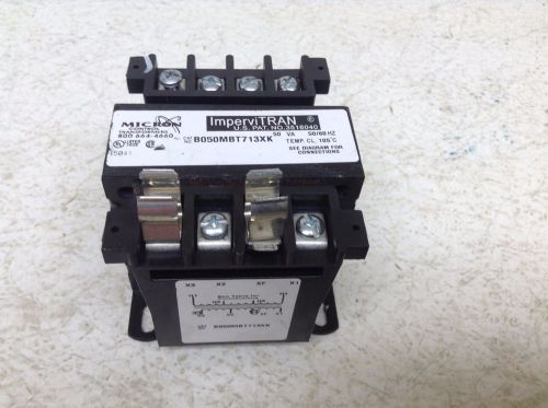 Impervitran B050MBT713XK Control Transformer 50 VA .05 kVA Single Phase (TB)