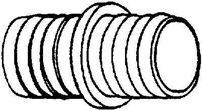 HOSE BARB,PLS 1/4X1/4&#034; BAG