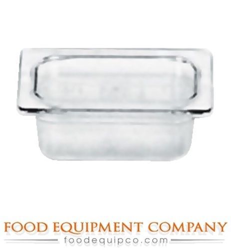 Rubbermaid FG201P00AMBR Plastic Food Pan hot Food Pan 1/9 size 7/8 qt. -...