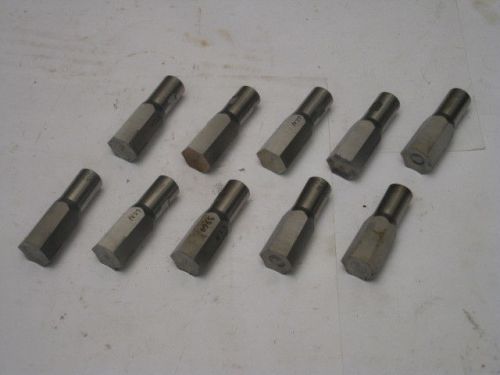 Slater hex. rotary broaching tools pt# 1050-20 10 pcs. .600 hex.