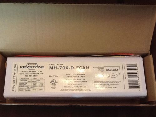 Metal Halide 70W FCAN Ballast (Keystone &amp; Universal) MH-70X-D-FCAN 120-277v