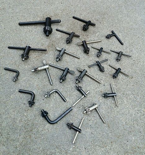 (22)MISC. JACOBS CHUCK DRILL CHUCK KEYS- VARIOUS SIZES