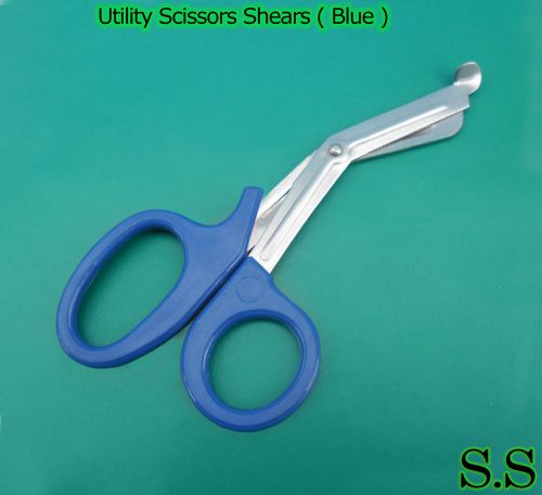 24 Pieces EMT Utility Scissors Shears 5.5&#034; Blue Colored New Brand