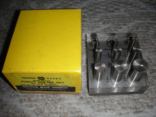 Shim Punch and Die Set PRECISION BRAND Diameter Range (Inch): 1/8 - 3/4 U.S.A.