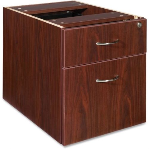 Lorell essentials pedestal, 2 drawers, 15.5&#034;&#034; x 21.9&#034;&#034; x 18.9&#034;&#034;, mahogany for sale