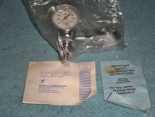 Veriflo 19600337 4000 PSI Medical Pressure Regulator 2400386 US Gauge new sealed