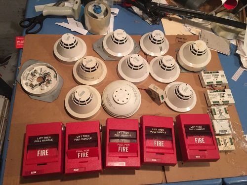 Est siga-ps cc1 wtm 278 cr ct1 fire pull detector group lot used parts j shelf for sale