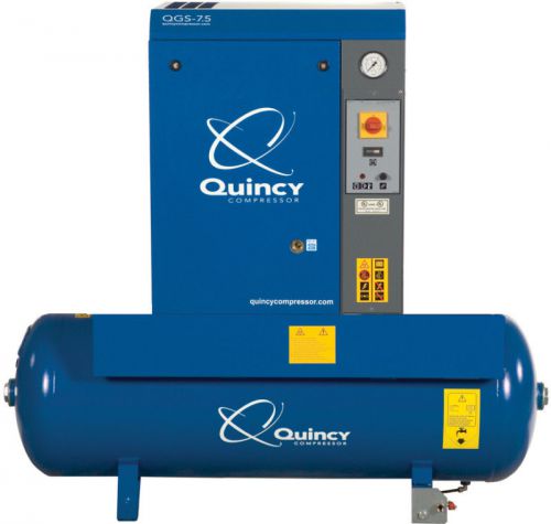 Qgs10hp, 10 hp rotary screw air compressors w/ air tank for sale