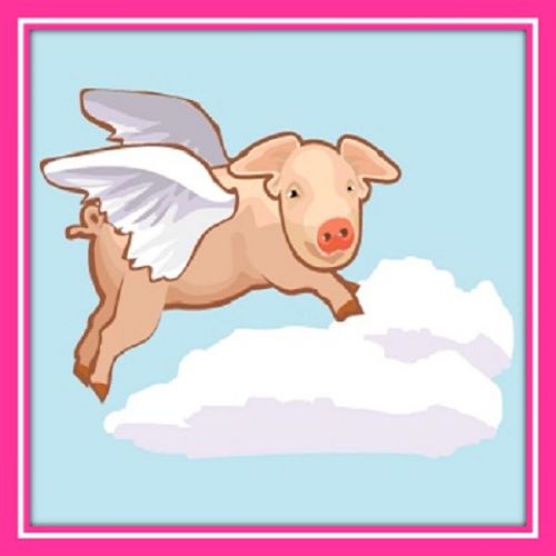 30 Custom When Pigs Fly Art Personalized Address Labels