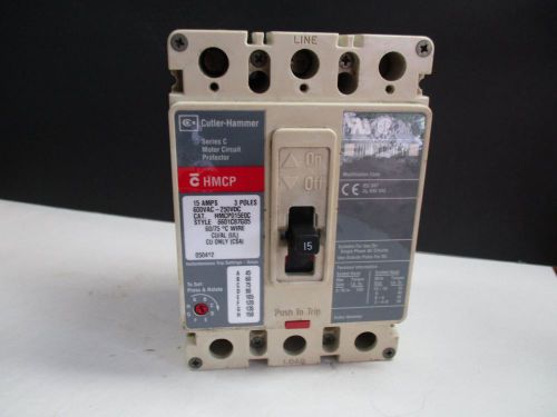 Cutler Hammer HMCP015E0C Motor Circuit Protector 3Ph  15a 600 VAC