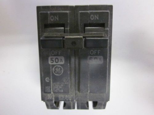 GE 2 POLE 50 AMP BOLT IN CIRCUIT BREAKER  NOS