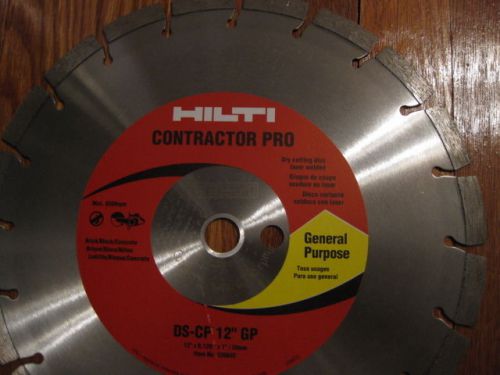 HILTI DS-CP 12&#034; x .120&#034; x 1&#034; 20mm GP Contractor Pro Diamond Saw Blade 236602