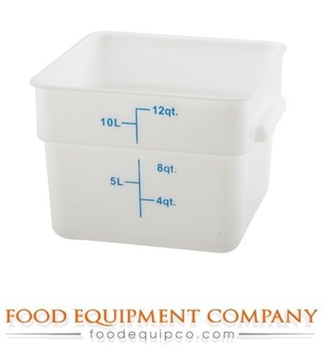 Winco PESC-12 Storage Container, 12 quart, square - Case of 12