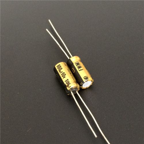 5pcs 10V100uf 10V Nichicon FW standard capacitor 5x11mm for Audio