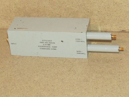 MICROPHASE DIPLEXER P/N HO526 2200-2300MHZ - 1435-1540MHZ (B)