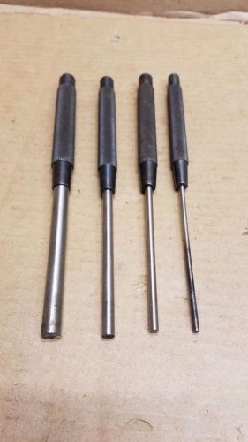 Starrett 248 Extended Length Drive Pin Punch, 1/8&#034;, 3/16&#034;, 1/4&#034; &amp; 3/8&#034; Diameters