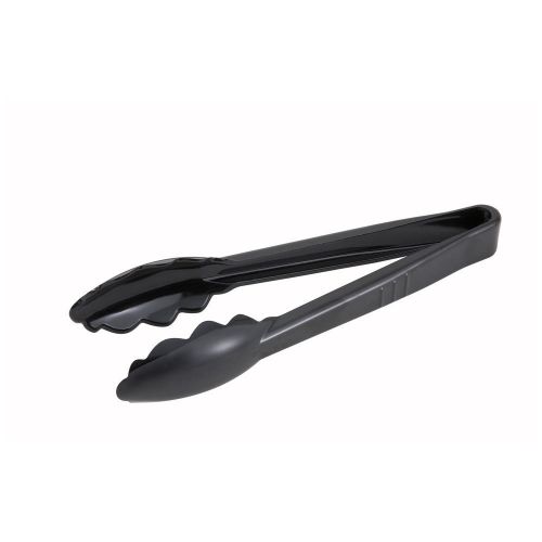 Winco PUT-9K, 9-Inch Black Polycarbonate Utility Tong