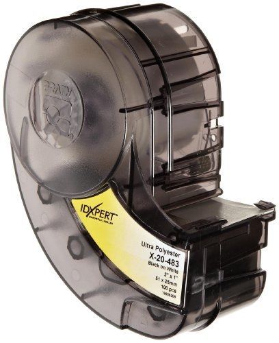 Brady X-20-483 IDXPERT 1&#034; Height, 2&#034; Width, B-483 Ultra Aggressive Polyester,