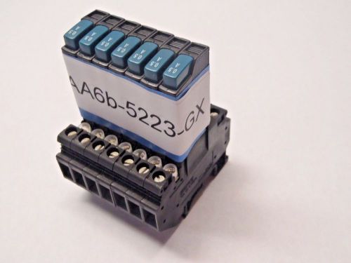 Phoenix Contact UK 6-FSI/C  Terminal Block W/ TCP-3.0A Circuit Breaker LOT OF (7