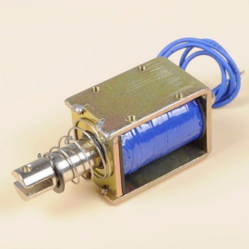 JF-1040B 25N 10mm DC 12V w/ Screw Rod Pull Type Electromagnet Travel Magnetics