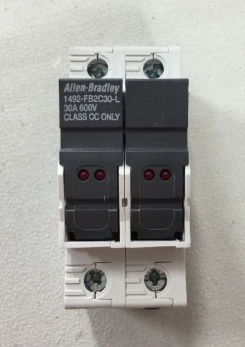 Allen-Bradley 1492-FB2C30-L Fuse Holder 30 Amp 600VAC Class CC Only Series B