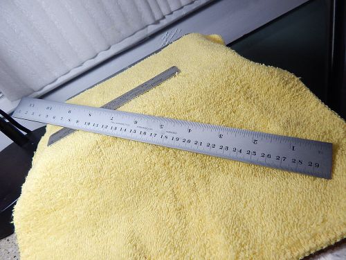 Rare No Number LS Starrett  Hardened SLOTTED 12&#034; Steel Ruler 1/2mm Metric &amp; Inch